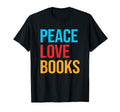 Peace Love Book T-Shirt - Aesthetic Graphic for Adults - T-Shirt, Sweatshirt, Hoodie