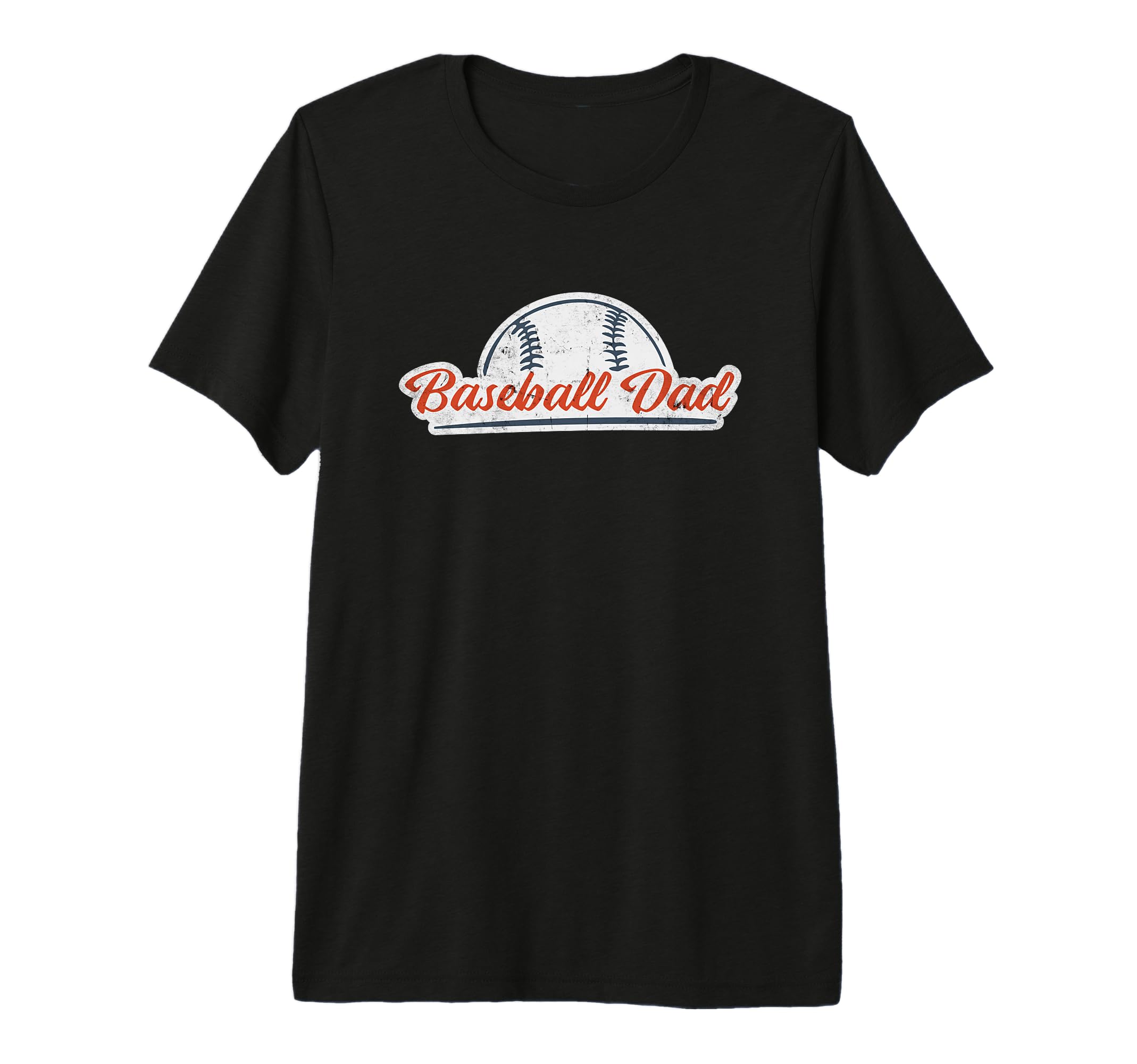 Mens Baseball Dad Simple Sports Tri Blend T-Shirt - Graphic Print Men Women - T-Shirt, Sweatshirt, Hoodie