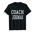 Coach Jeremiah Custom Football Soccer T-Shirt - Minimalist Print Unisex - T-Shirt, Sweatshirt, Hoodie