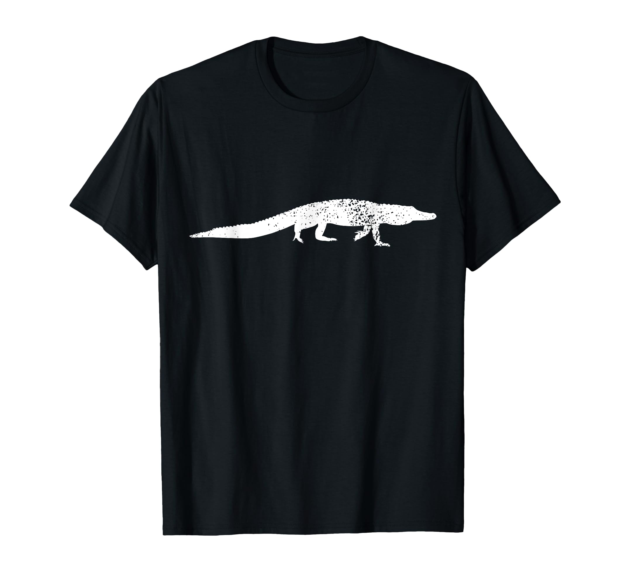 Alligator Lover Distressed Crocodile T-Shirt - Minimalist Print for Adults - T-Shirt, Sweatshirt, Hoodie
