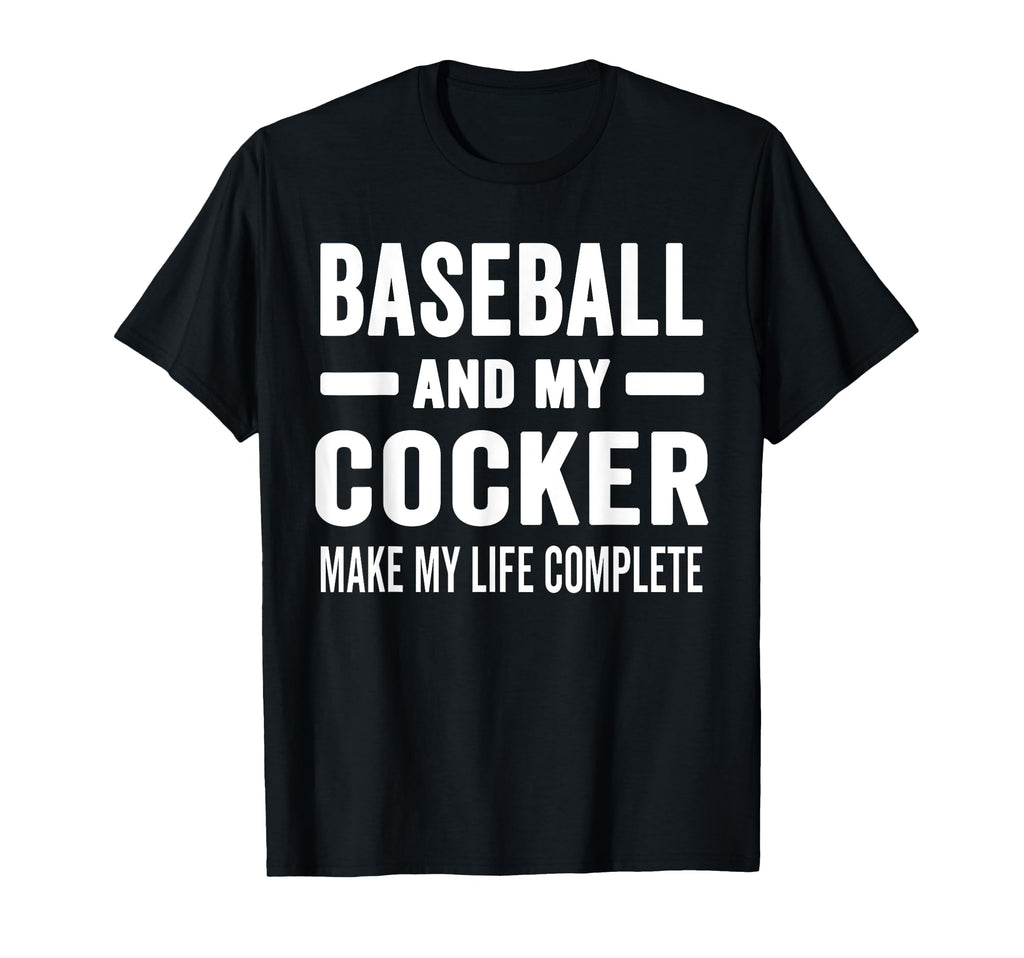 Baseball And My Cocker Mama Dog Lover T-Shirt - Unique Graphic for Adults - T-Shirt, Sweatshirt, Hoodie