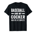 Baseball And My Cocker Mama Dog Lover T-Shirt - Unique Graphic for Adults - T-Shirt, Sweatshirt, Hoodie