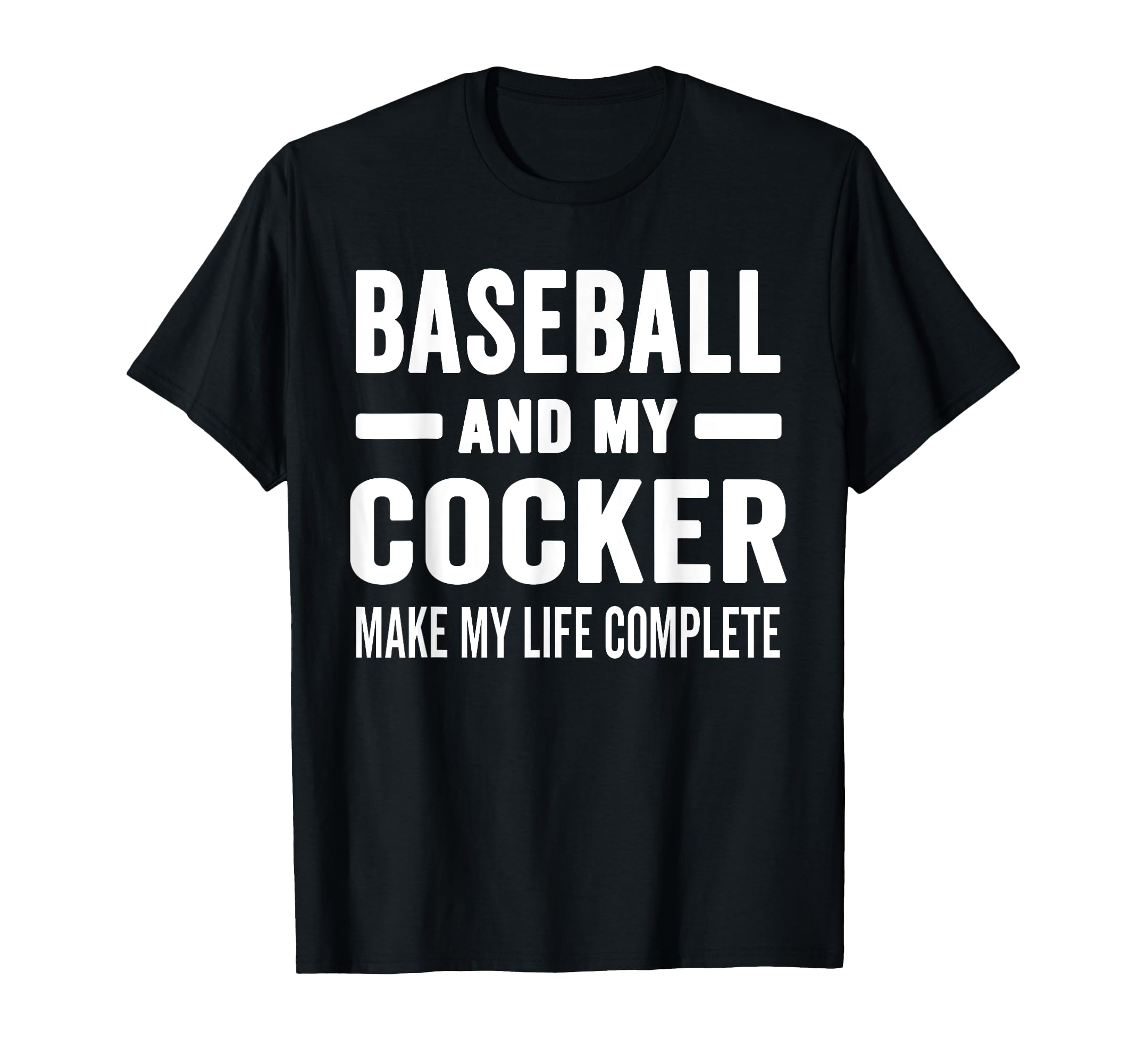 Baseball And My Cocker Mama Dog Lover T-Shirt - Unique Graphic for Adults - T-Shirt, Sweatshirt, Hoodie