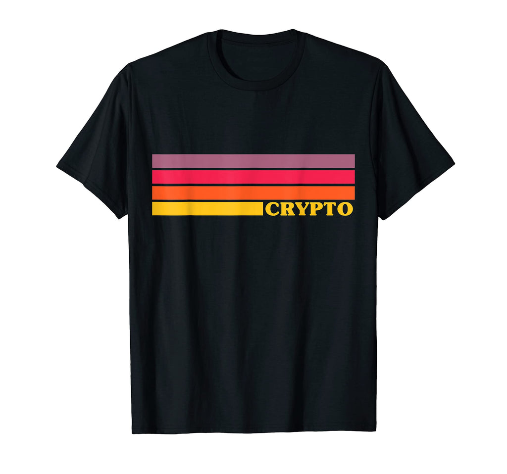 Crypto Stripes Cryptocurrency Bitcoin T-Shirt - Graphic Print for Adults - T-Shirt, Sweatshirt, Hoodie