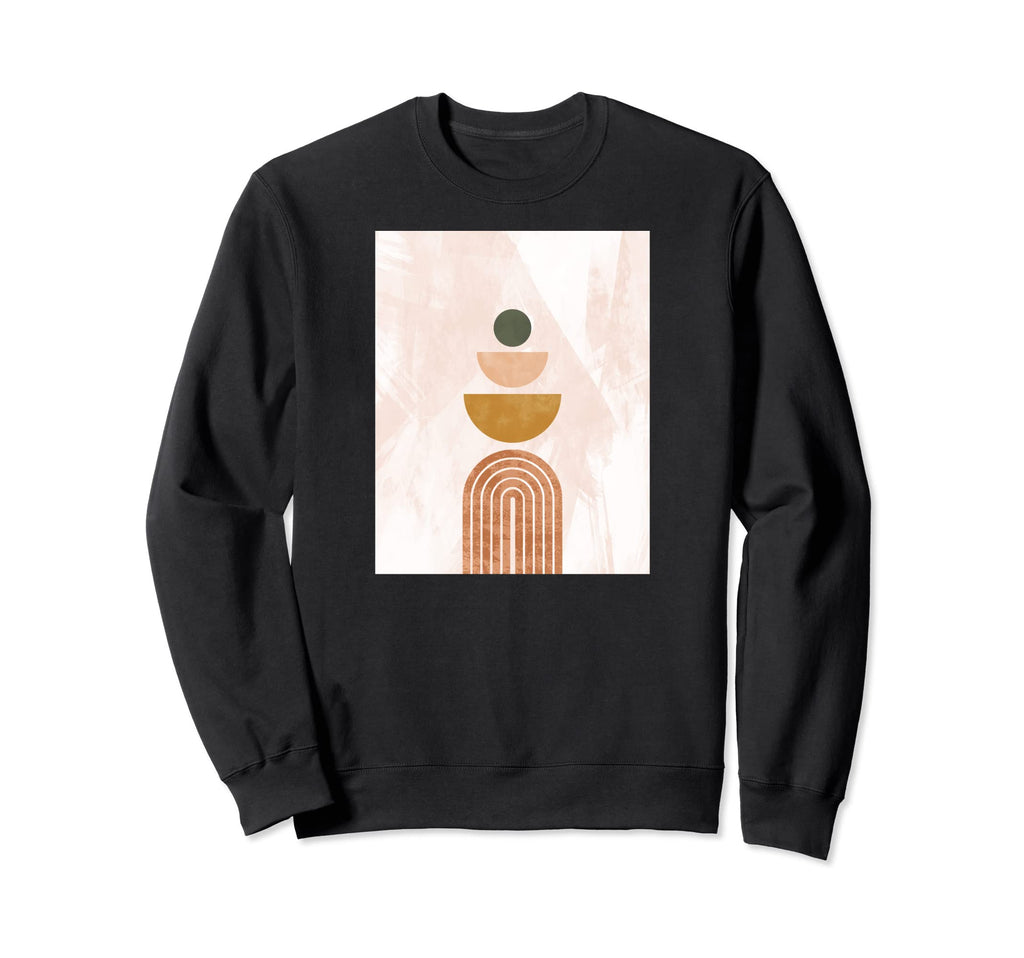 Abstract Boho Modern Geometric Landscape Sweatshirt - Unique Graphic Unisex - T-Shirt, Sweatshirt, Hoodie
