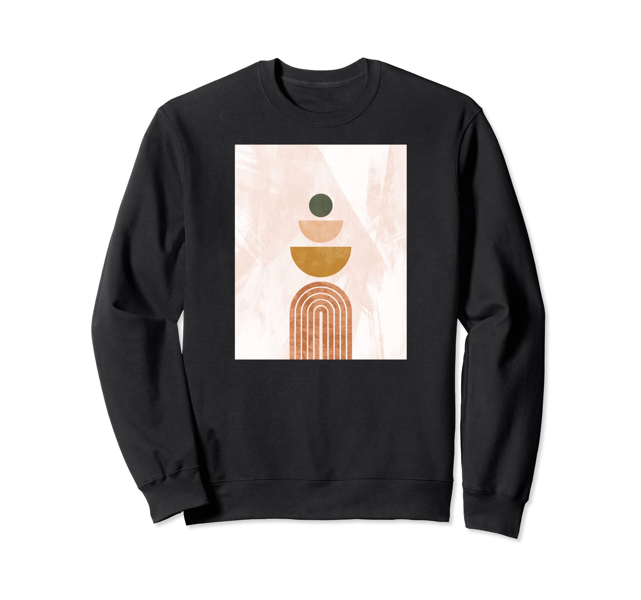 Abstract Boho Modern Geometric Landscape Sweatshirt - Unique Graphic Unisex - T-Shirt, Sweatshirt, Hoodie