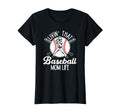 Proud Baseball Mom Game Day Livin That T-Shirt - Unique Graphic for Adults - T-Shirt, Sweatshirt, Hoodie