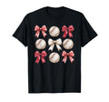 Baseball Coquette Bow Mom Sister T-Shirt - Trendy Graphic for Adults - T-Shirt, Sweatshirt, Hoodie