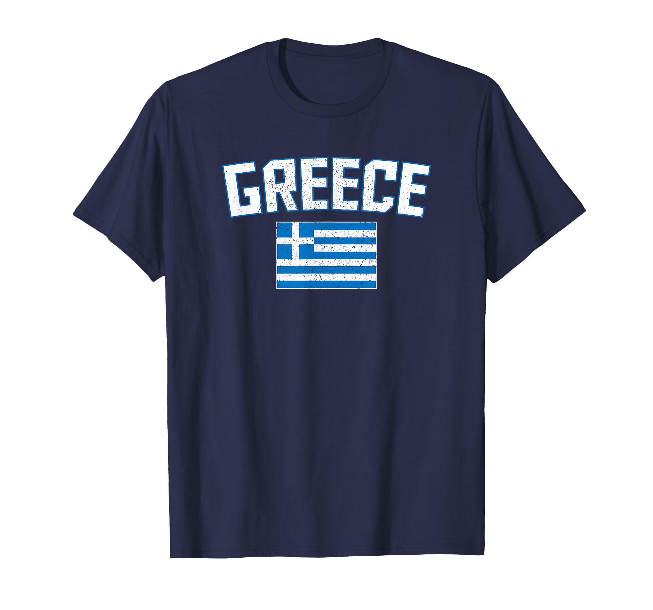 Distressed Greece Flag Greek Pride T-Shirt - Novelty Apparel for Adults - T-Shirt, Sweatshirt, Hoodie