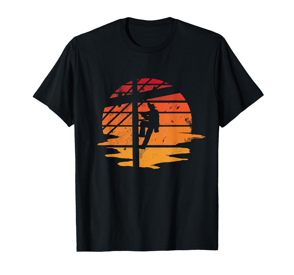 Distressed Lineman Power Pole T-Shirt - Casual Everyday Wear for Adults - T-Shirt, Sweatshirt, Hoodie