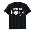 Love My Mom And Dad Baseball Cheer T-Shirt - Graphic Print Unisex - T-Shirt, Sweatshirt, Hoodie