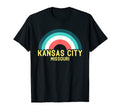 Kansas City Missouri Rainbow T-Shirt - Streetwear Style for Adults - T-Shirt, Sweatshirt, Hoodie