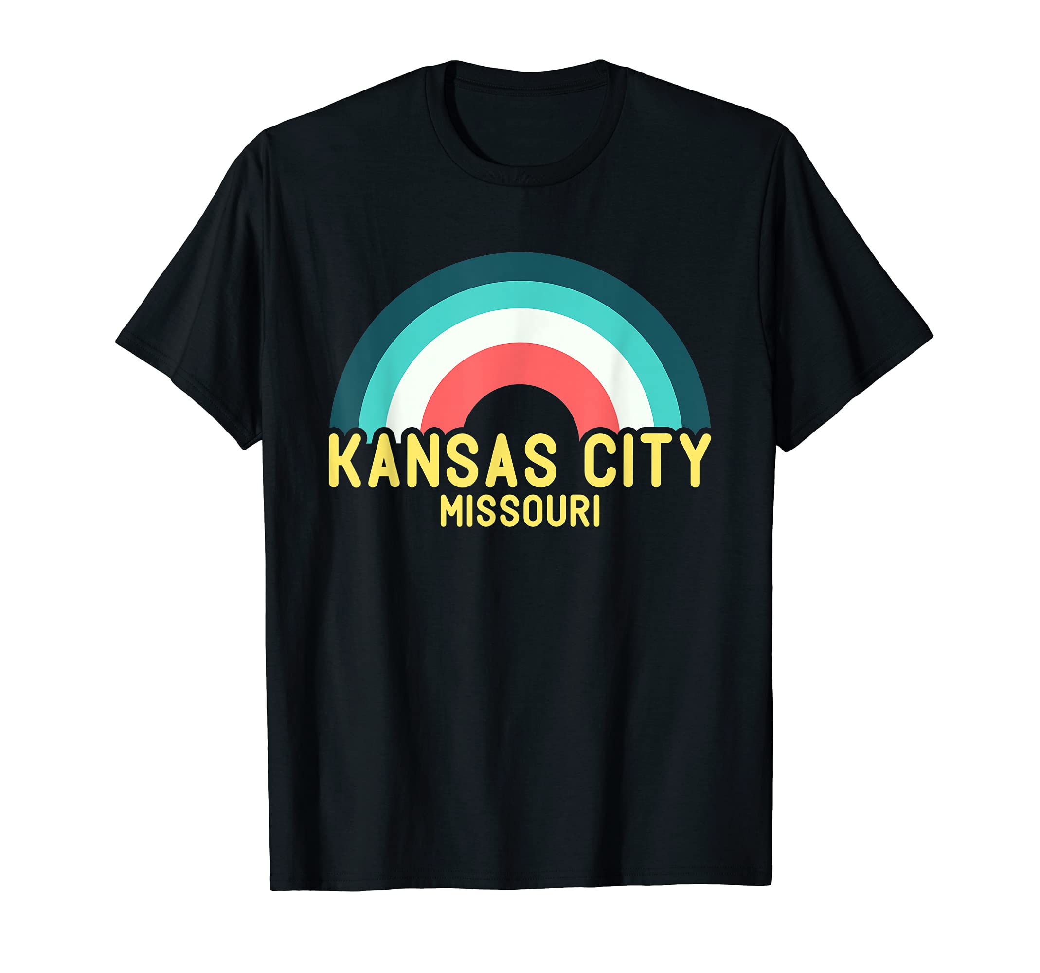 Kansas City Missouri Rainbow T-Shirt - Streetwear Style for Adults - T-Shirt, Sweatshirt, Hoodie
