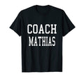 Coach Mathias Custom Football Soccer T-Shirt - Minimalist Print Unisex - T-Shirt, Sweatshirt, Hoodie