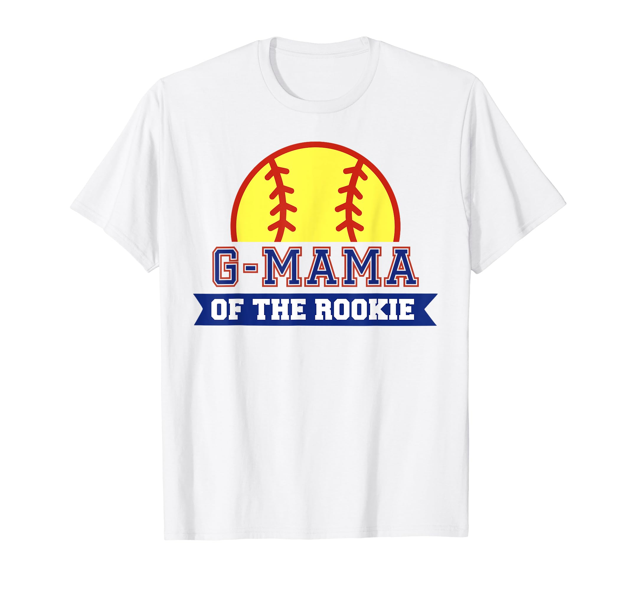 G Mama Rookie 1St Birthday Softball T-Shirt - Custom Art Print for Adults - T-Shirt, Sweatshirt, Hoodie
