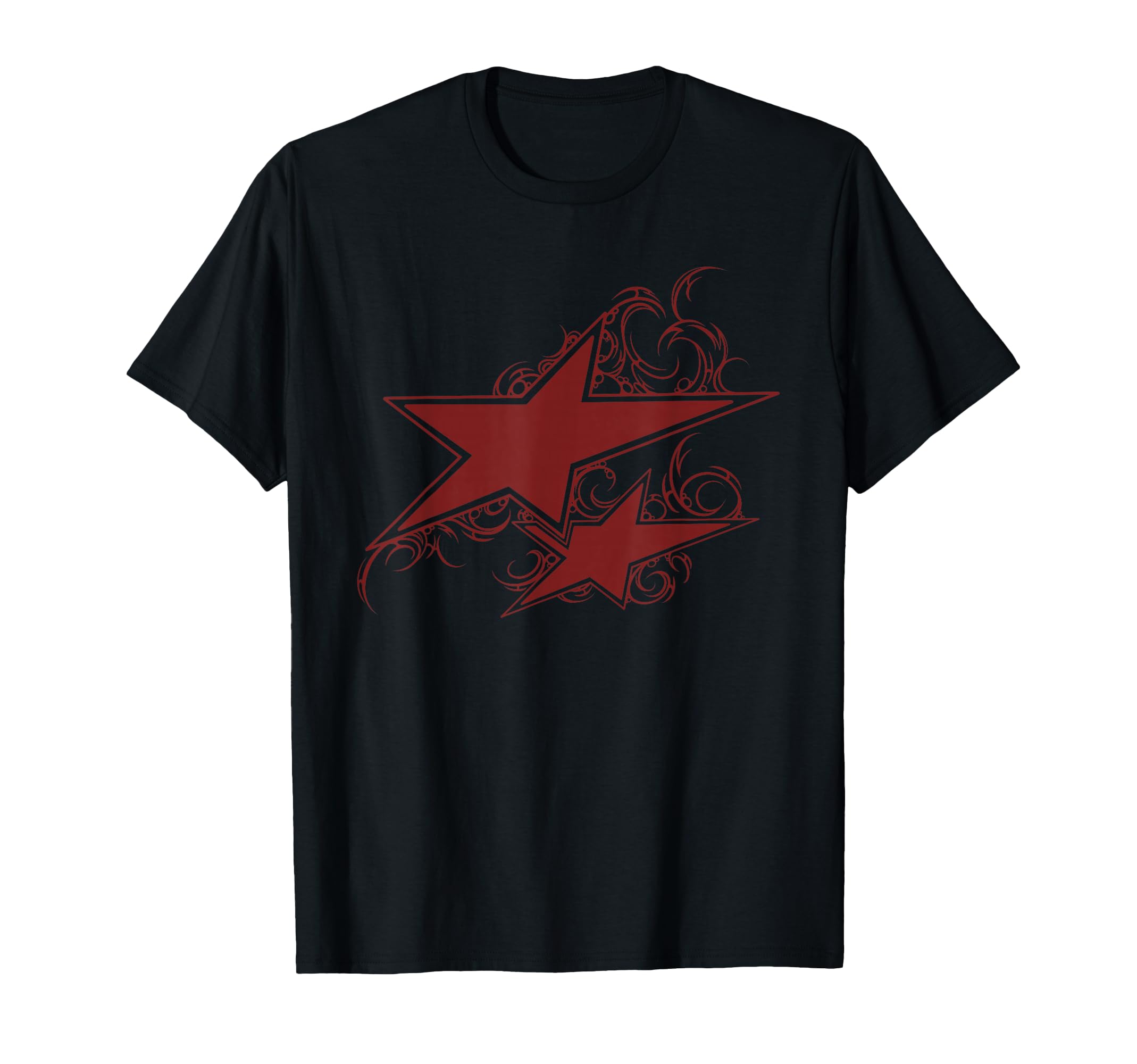 90S Y2K Double Star Tattoo Styl T-Shirt - Fun Novelty Design Unisex - T-Shirt, Sweatshirt, Hoodie