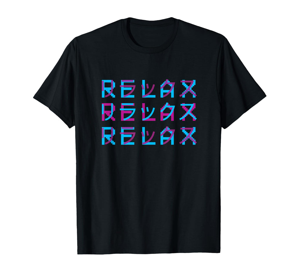 Vaporwave Aesthetic Relax Japanese T-Shirt - Fun Novelty Design Unisex - T-Shirt, Sweatshirt, Hoodie