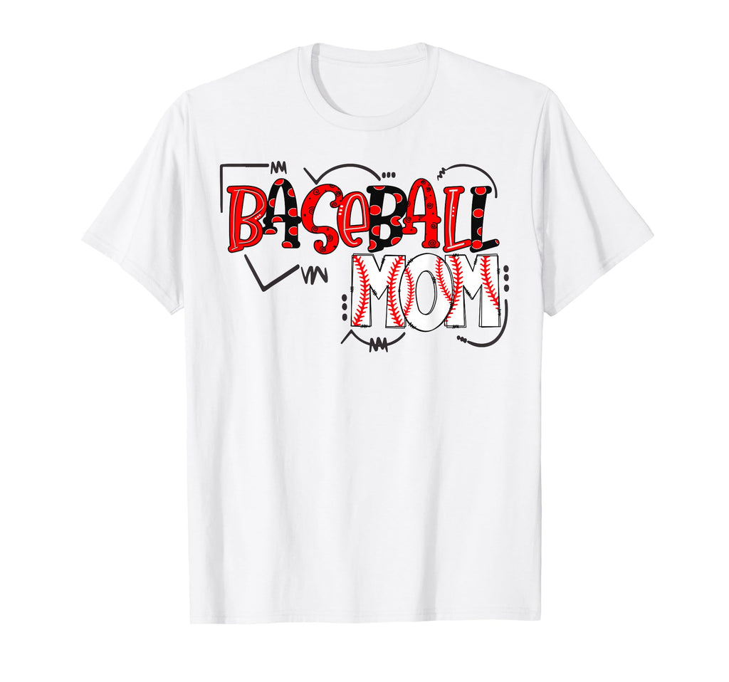 Baseball Mom Sport Mama Softball T-Shirt - Aesthetic Graphic for Adults - T-Shirt, Sweatshirt, Hoodie