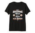 Alex Bregman Awesome Moms Tri Blend T-Shirt - Novelty Apparel Unisex - T-Shirt, Sweatshirt, Hoodie