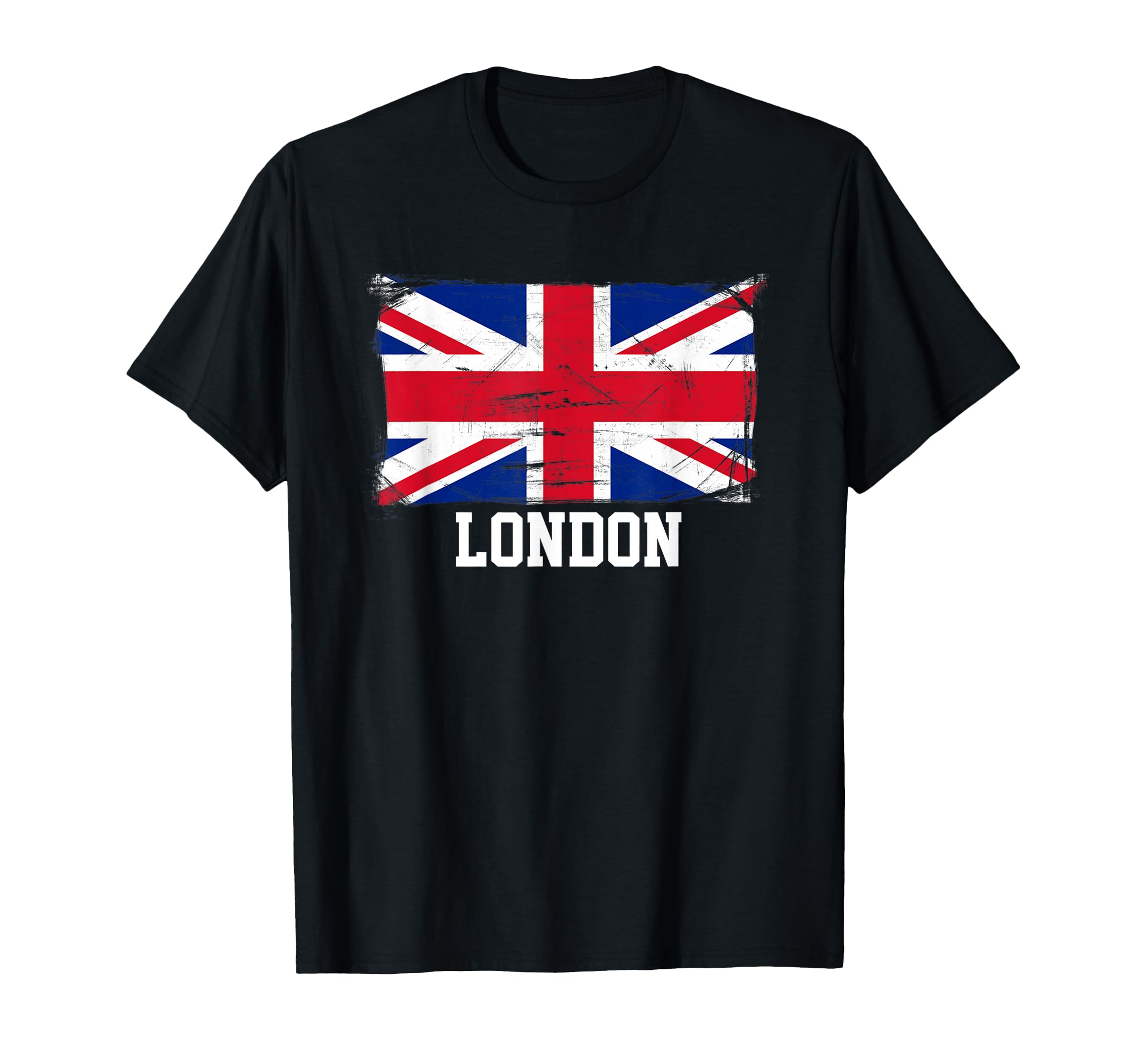 London England Distressed Union Jack T-Shirt - Unique Graphic for Adults - T-Shirt, Sweatshirt, Hoodie