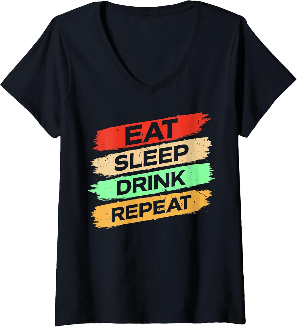 Eat Sleep Drink Repeat Lifestyle Motivation - Adult & Kids T-Shirts, Sweatshirts & Hoodies apparel design preview 1