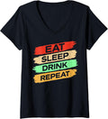 Eat Sleep Drink Repeat Lifestyle Motivation - Adult & Kids T-Shirts, Sweatshirts & Hoodies apparel design preview 1