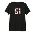 Baseball Player Jersey Number 51 T-Shirt - Casual Everyday Wear for Adults - T-Shirt, Sweatshirt, Hoodie