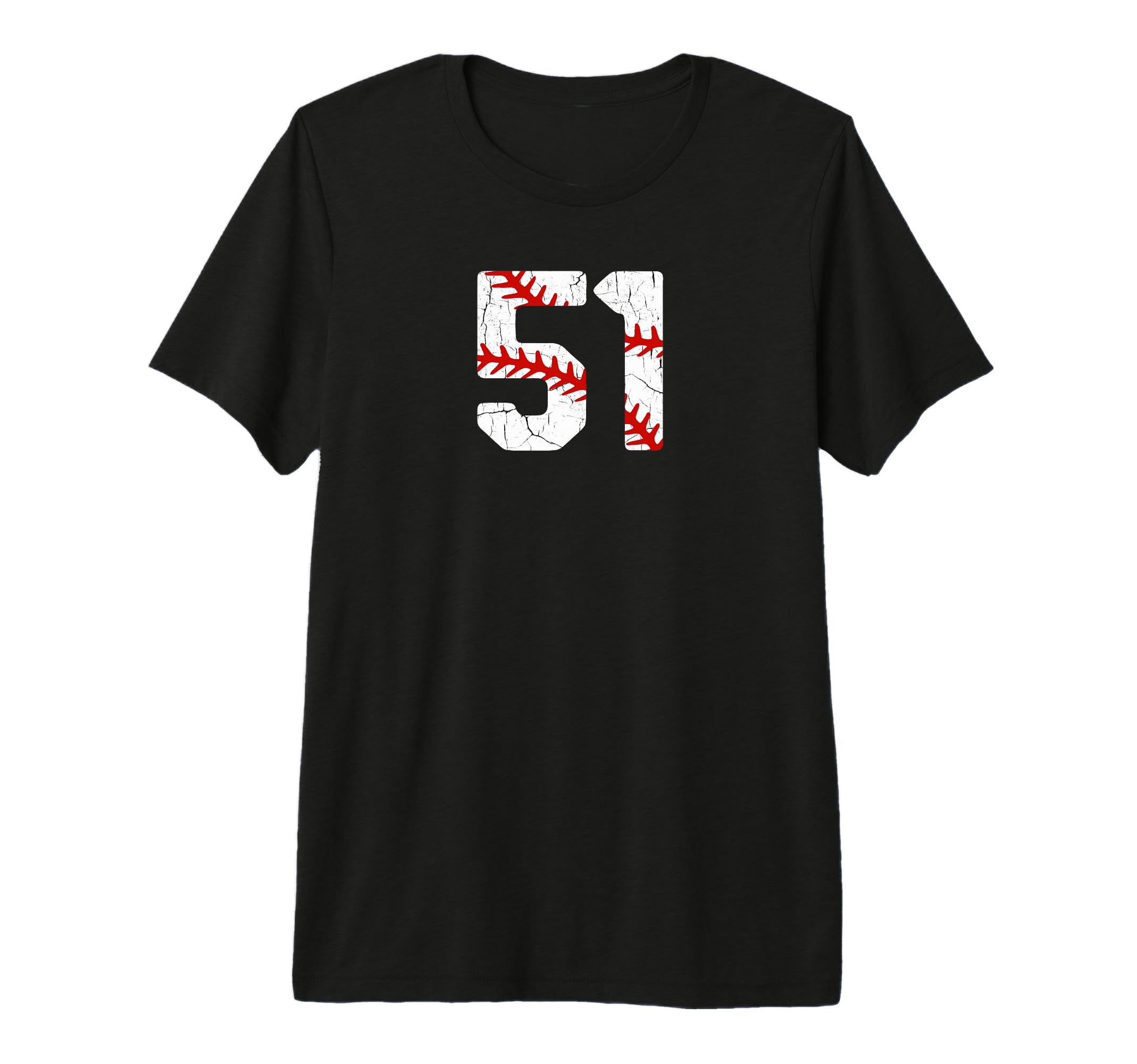 Baseball Player Jersey Number 51 T-Shirt - Casual Everyday Wear for Adults - T-Shirt, Sweatshirt, Hoodie
