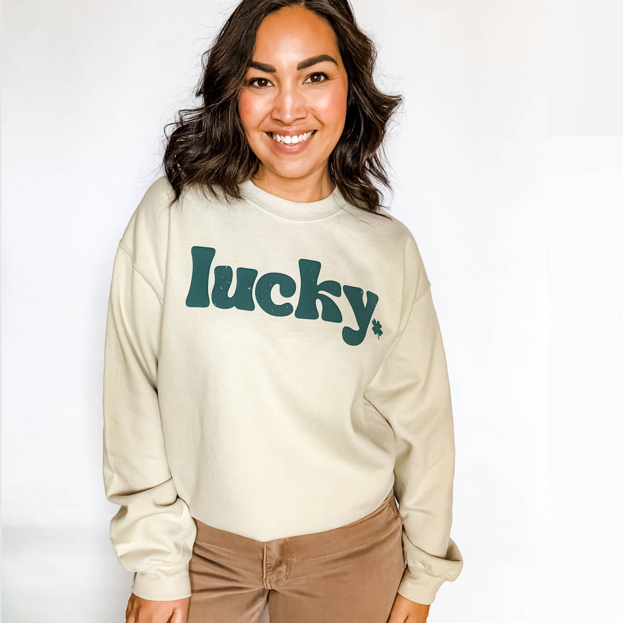 Lucky Crewneck St Patrick's Day, Sweat - Adult & Kids T-Shirts, Sweatshirts & Hoodies apparel design preview 1