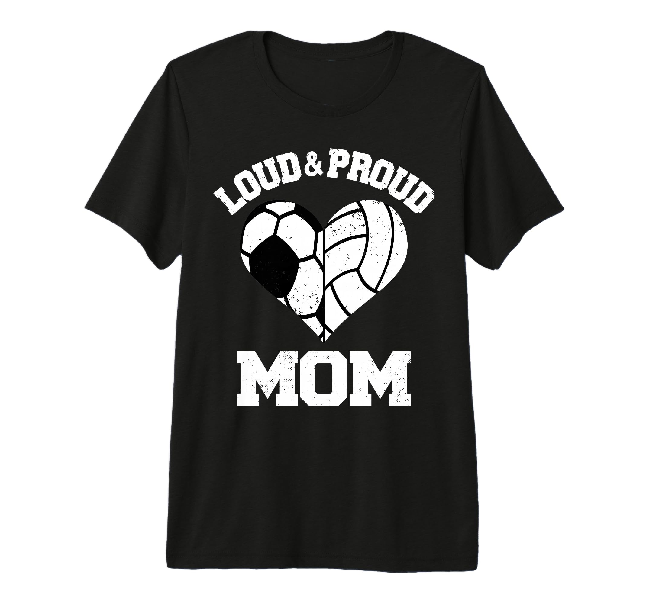 Loud Proud Mom Soccer Volleyball T-Shirt - Minimalist Print for Adults - T-Shirt, Sweatshirt, Hoodie