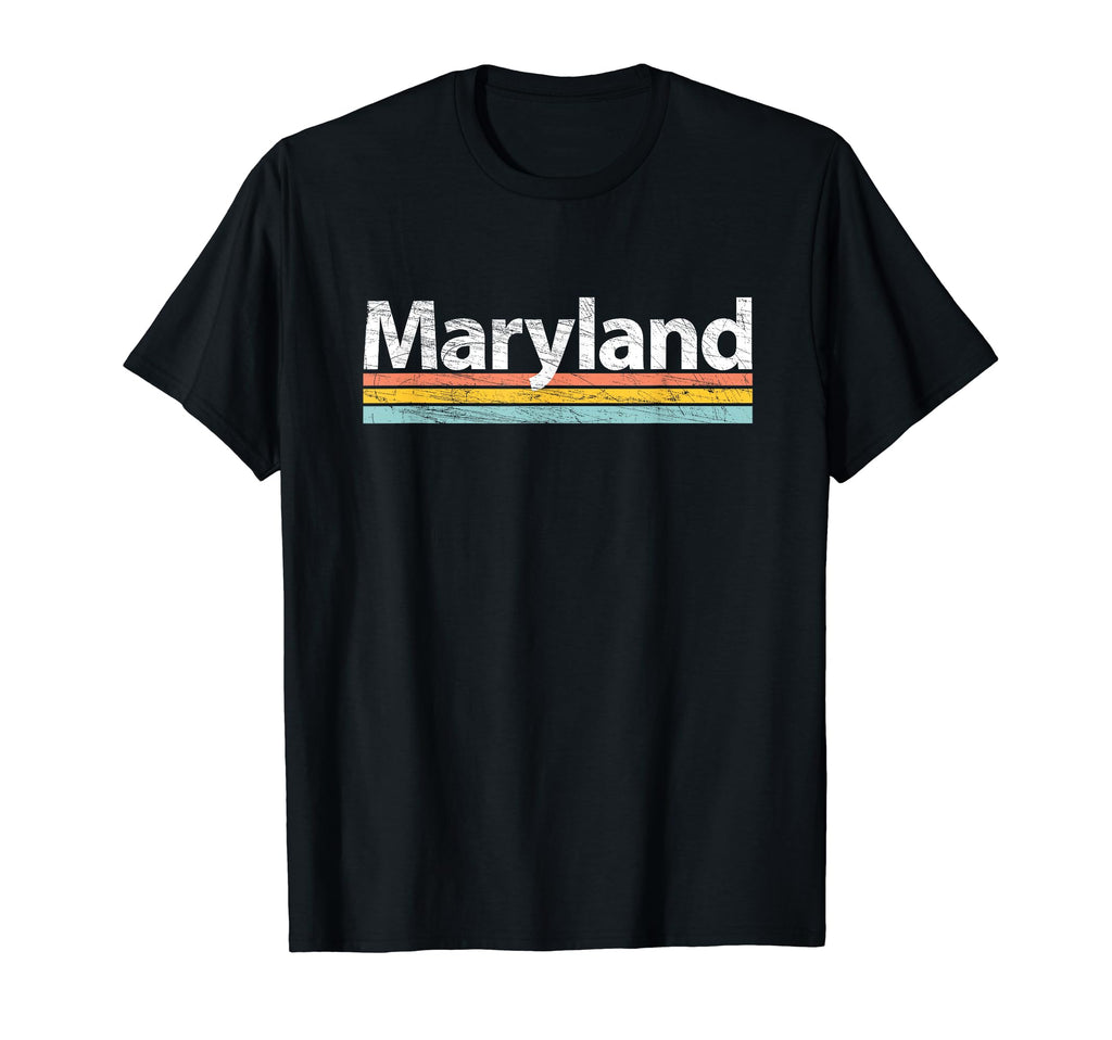 Maryland Worn Stripes T-Shirt - Aesthetic Graphic for Adults - T-Shirt, Sweatshirt, Hoodie