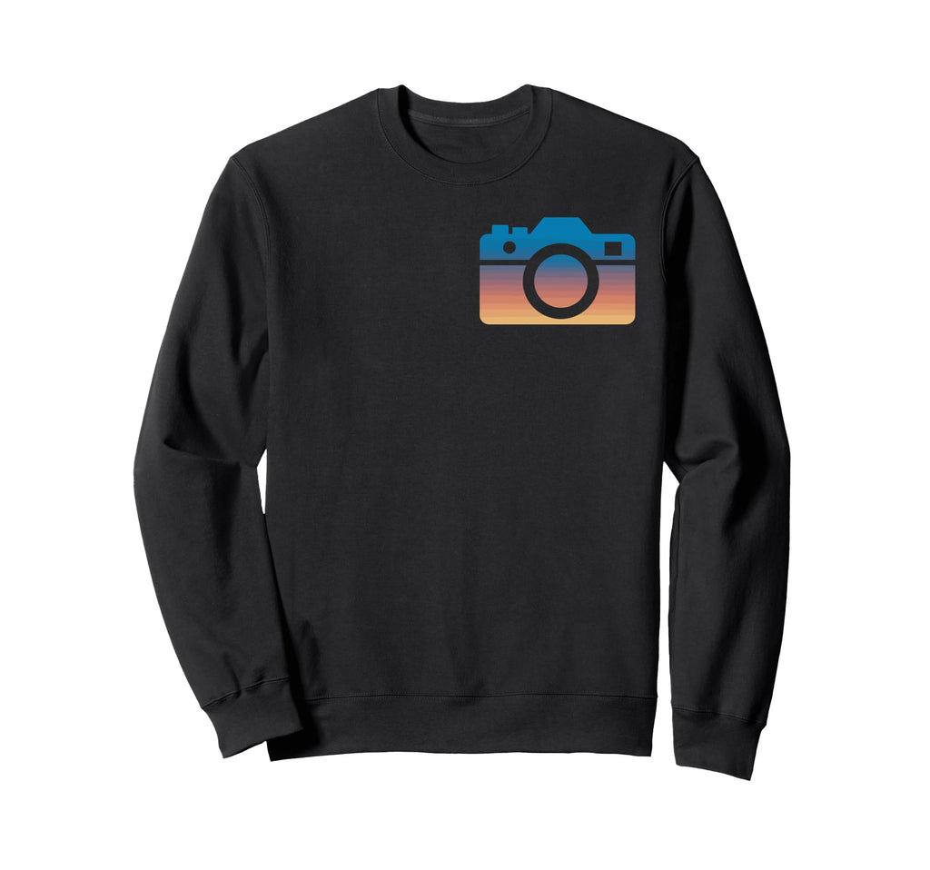 Sunset Camera Photography Lover Camera Sweatshirt - Graphic Print Men Women - T-Shirt, Sweatshirt, Hoodie