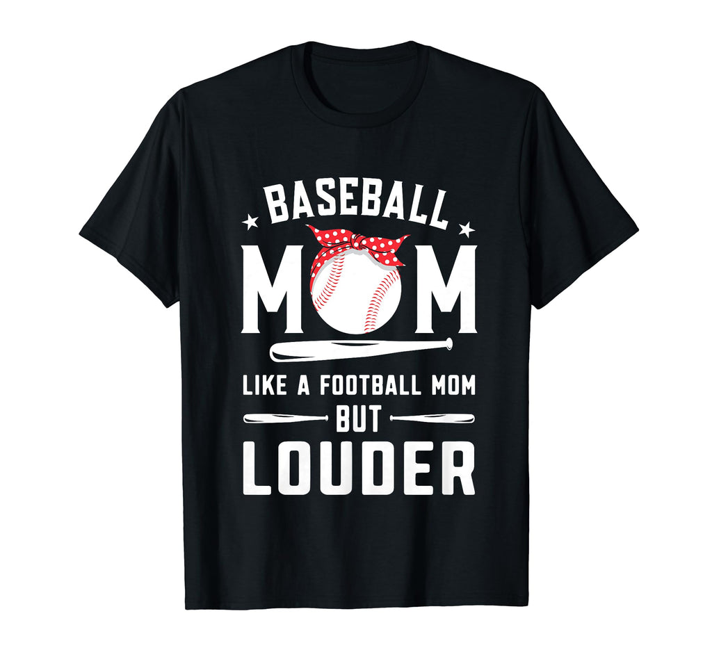 Baseball Mom T-Shirt - Custom Art Print Men Women - T-Shirt, Sweatshirt, Hoodie