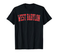 West Babylon Ny Distressed Red T-Shirt - Casual Everyday Wear Men Women - T-Shirt, Sweatshirt, Hoodie