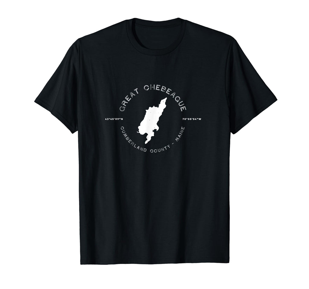 Great Chebeague Maine Distressed T-Shirt - Novelty Apparel Men Women - T-Shirt, Sweatshirt, Hoodie