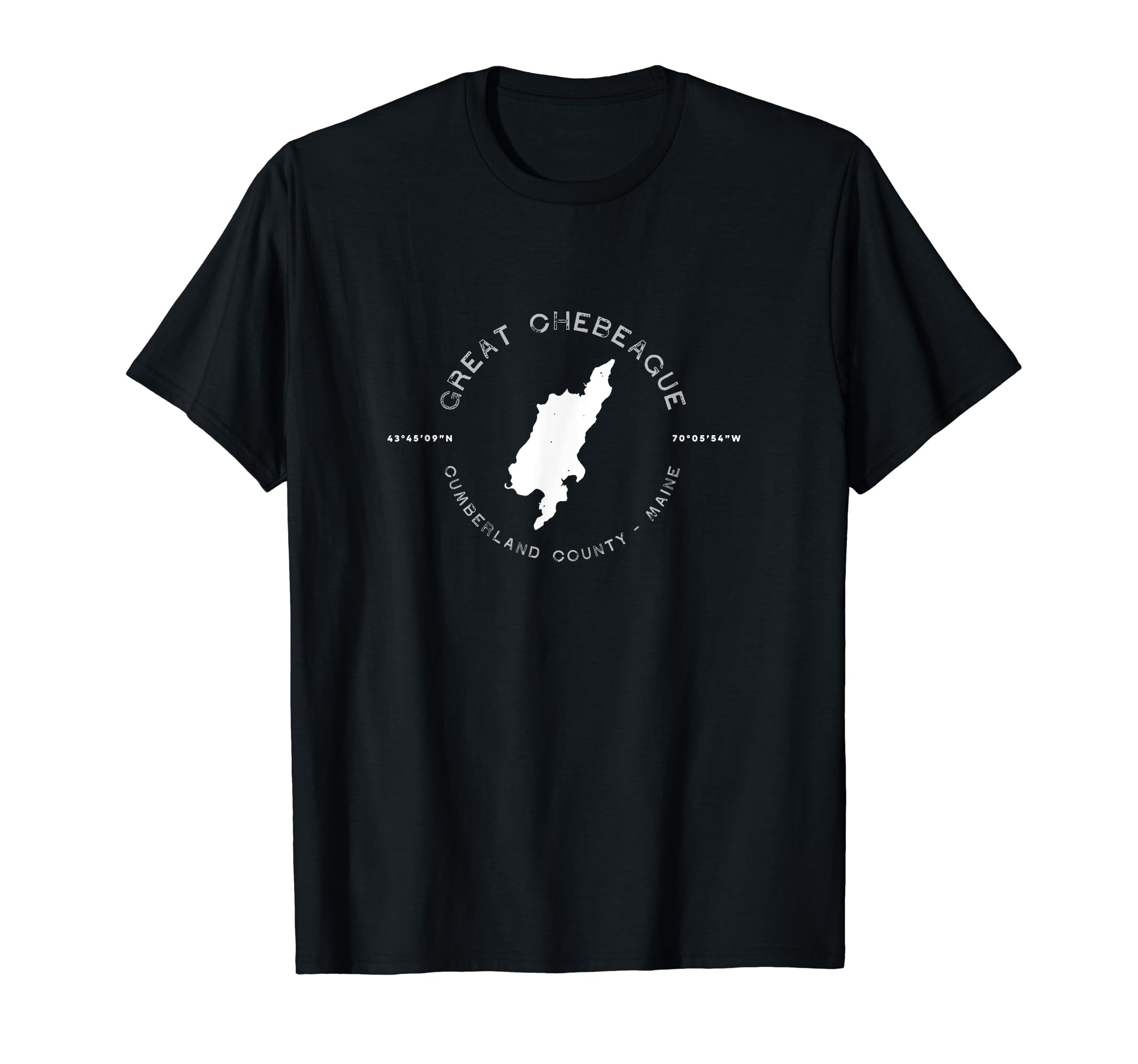 Great Chebeague Maine Distressed T-Shirt - Novelty Apparel Men Women - T-Shirt, Sweatshirt, Hoodie