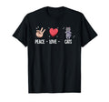 Peace Love Cats T-Shirt - Streetwear Style Unisex - T-Shirt, Sweatshirt, Hoodie