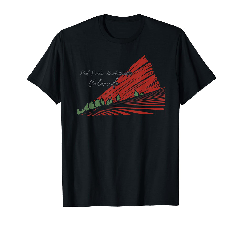 Red Rocks Amphitheater Colorado T-Shirt - Minimalist Print Men Women - T-Shirt, Sweatshirt, Hoodie