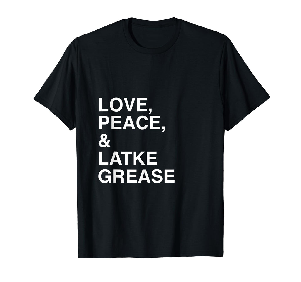 Funny Hanukkah Gift Love Peace And T-Shirt - Aesthetic Graphic Men Women - T-Shirt, Sweatshirt, Hoodie