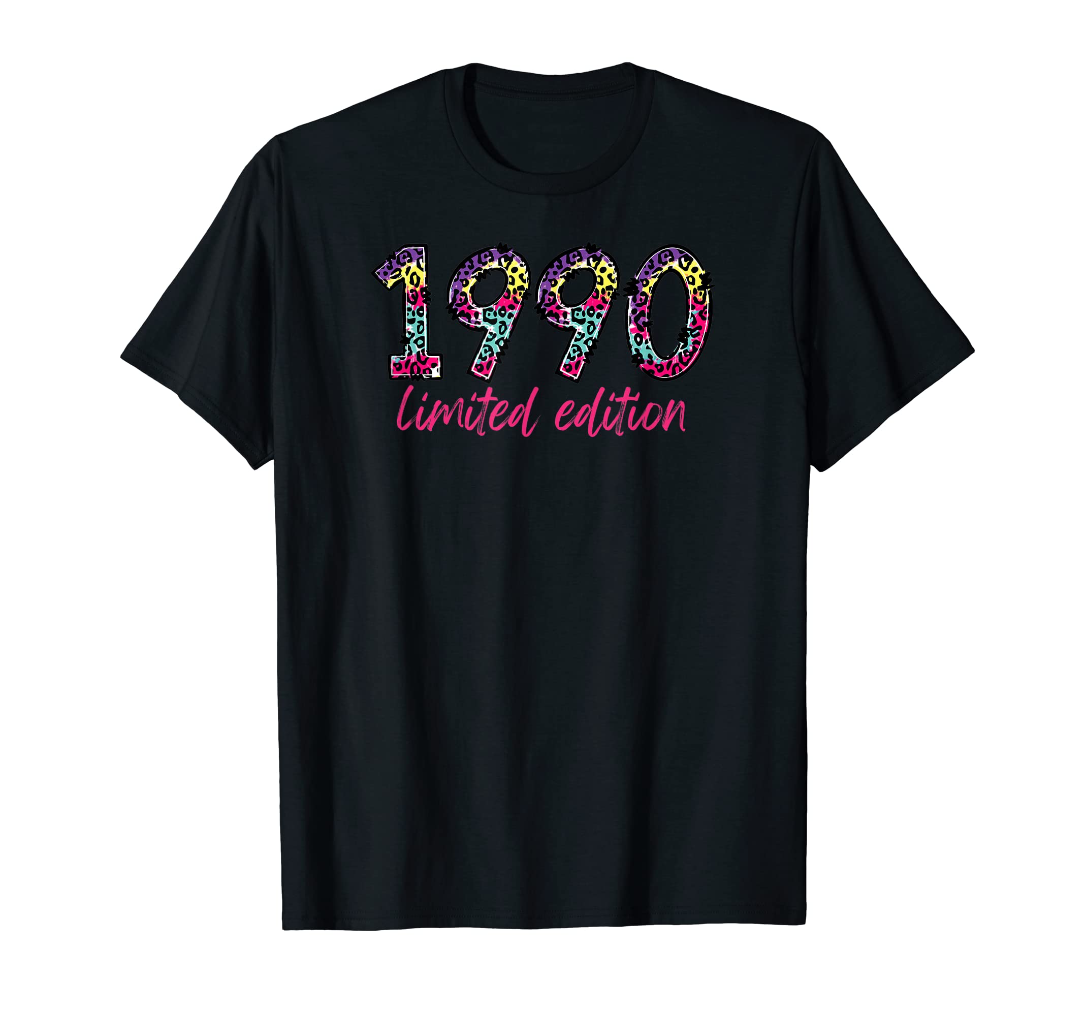1990 Rainbow Leopard T-Shirt - Custom Art Print Unisex - T-Shirt, Sweatshirt, Hoodie