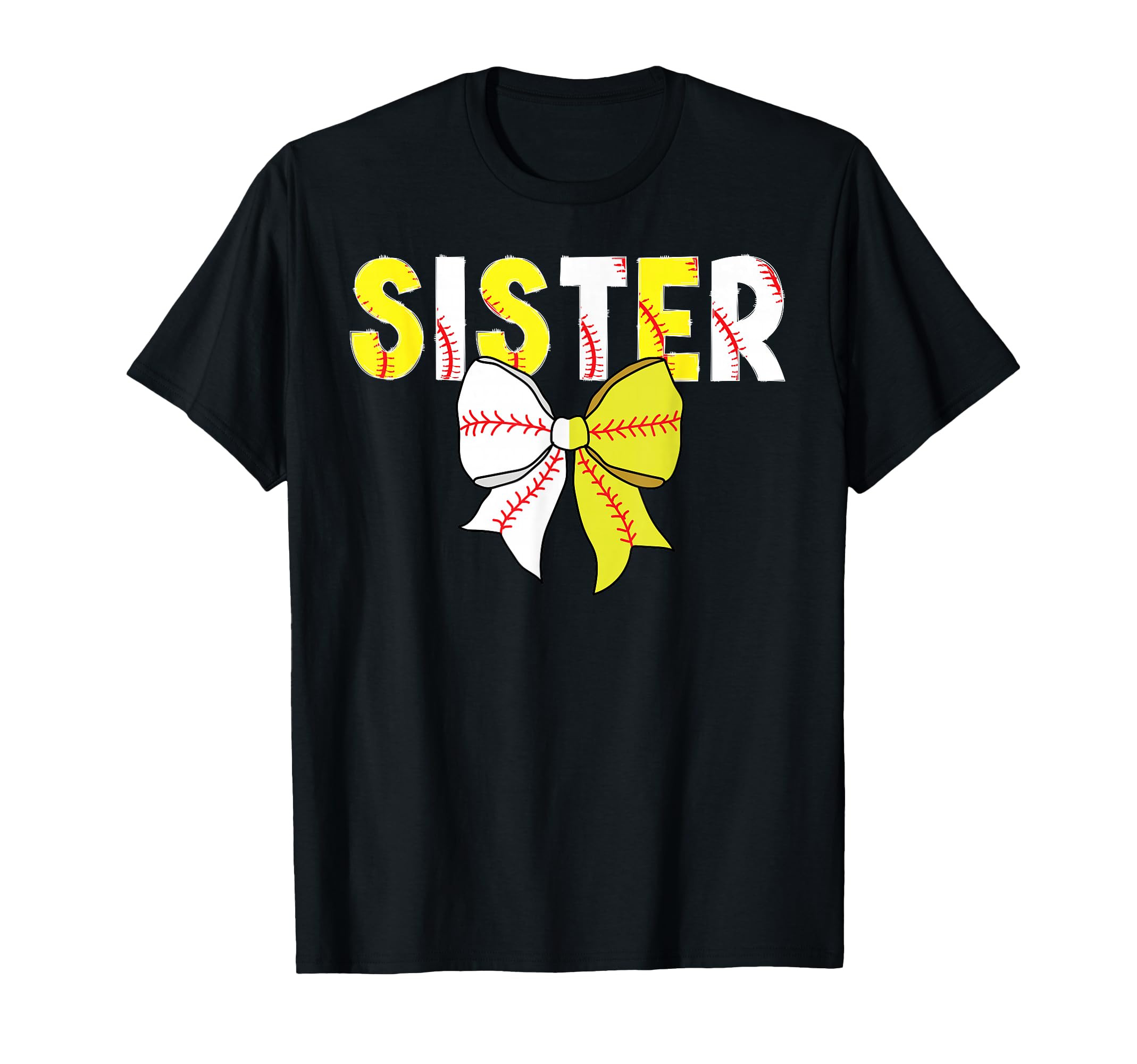 Baseball Softball Sister Coquette T-Shirt - Trendy Graphic for Adults - T-Shirt, Sweatshirt, Hoodie
