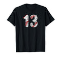Baseball Laces Mom 13 Fan Jersey T-Shirt - Fun Novelty Design for Adults - T-Shirt, Sweatshirt, Hoodie