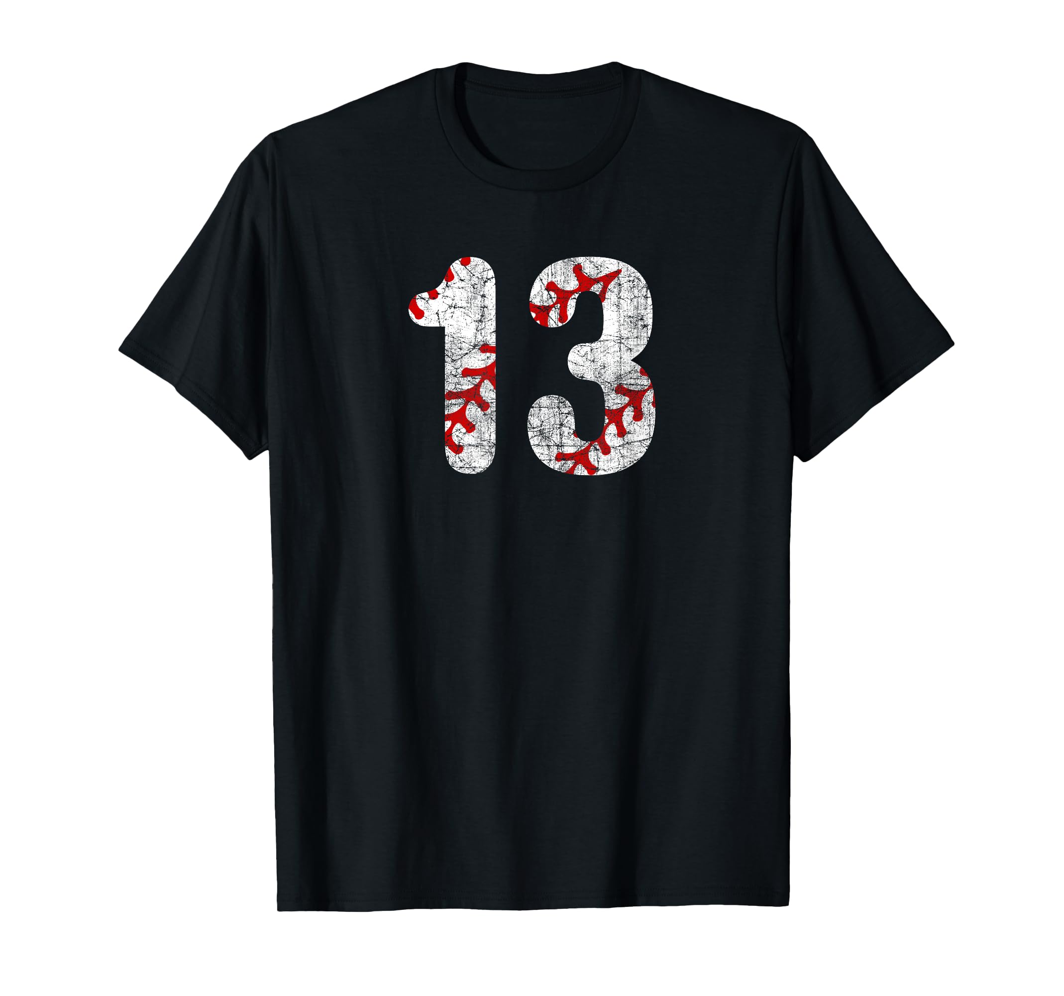 Baseball Laces Mom 13 Fan Jersey T-Shirt - Fun Novelty Design for Adults - T-Shirt, Sweatshirt, Hoodie