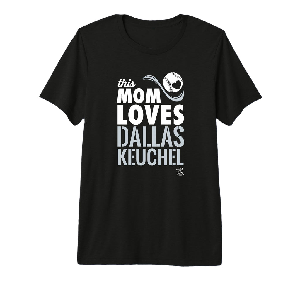 Dallas Keuchel This Mom Loves Tri Blend T-Shirt - Aesthetic Graphic Unisex - T-Shirt, Sweatshirt, Hoodie