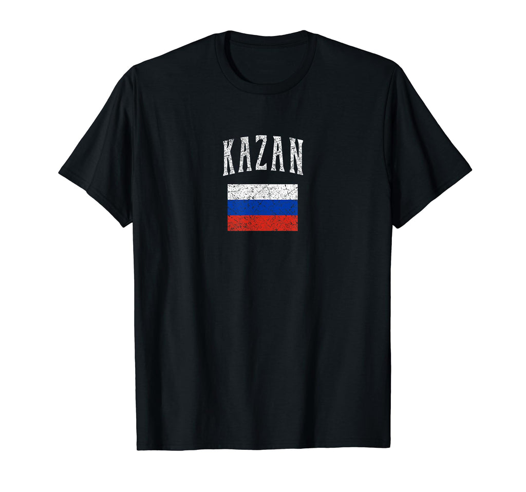 Kazan Russia Flag Distressed T-Shirt - Unique Graphic Men Women - T-Shirt, Sweatshirt, Hoodie