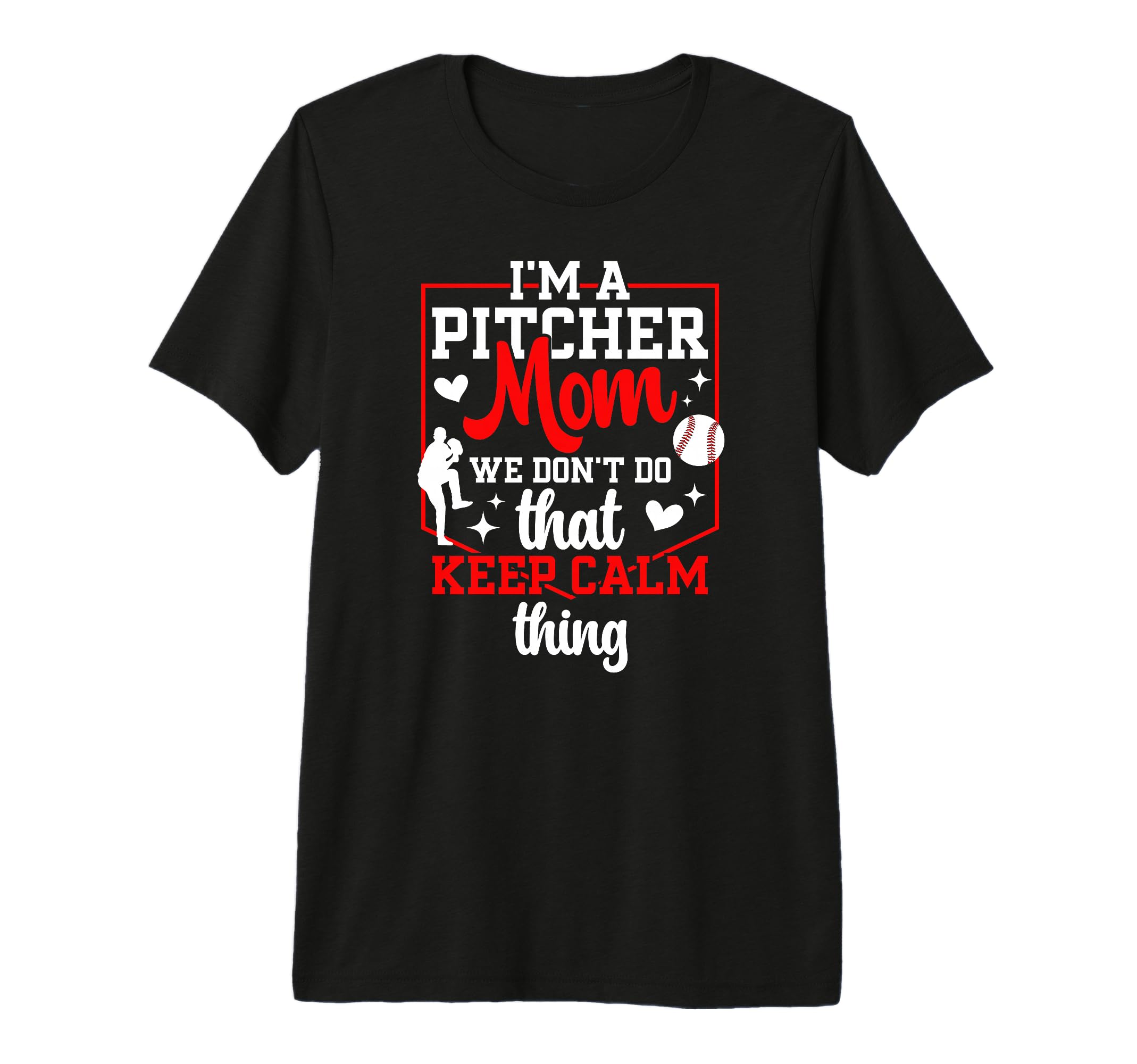 Im Baseball Pitcher Mom Baseball T-Shirt - Streetwear Style Men Women - T-Shirt, Sweatshirt, Hoodie