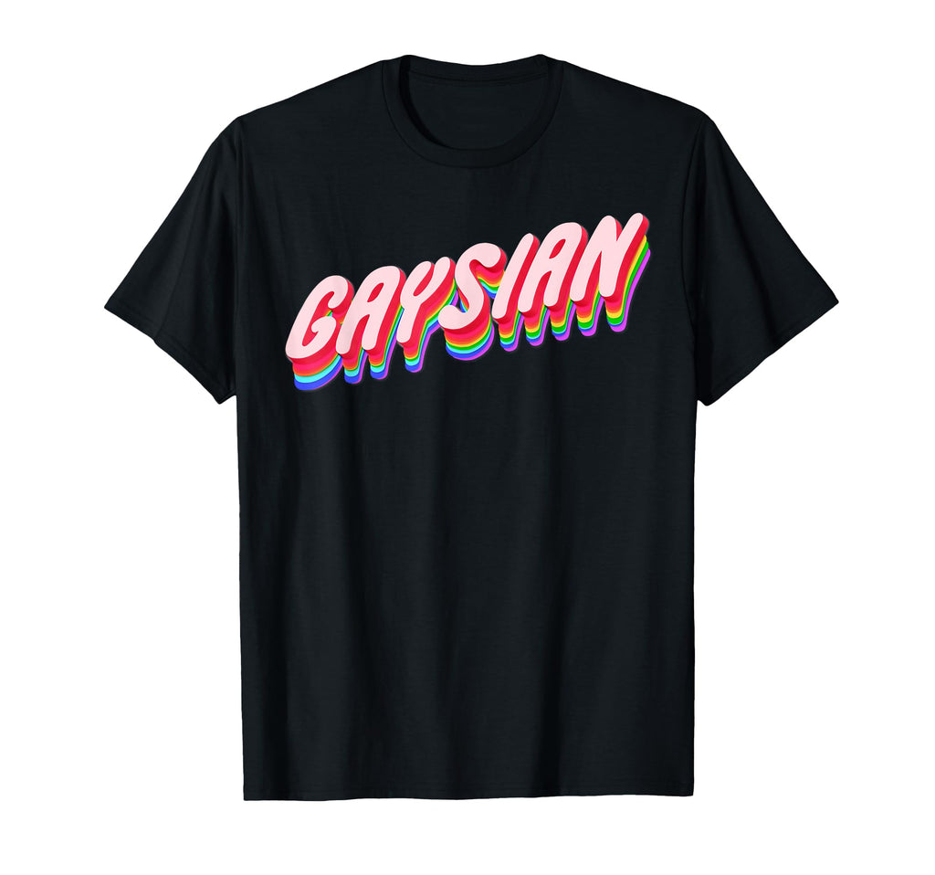 Gaysian Lgbtq Asian Pride Rainbow T-Shirt - Casual Everyday Wear Unisex - T-Shirt, Sweatshirt, Hoodie
