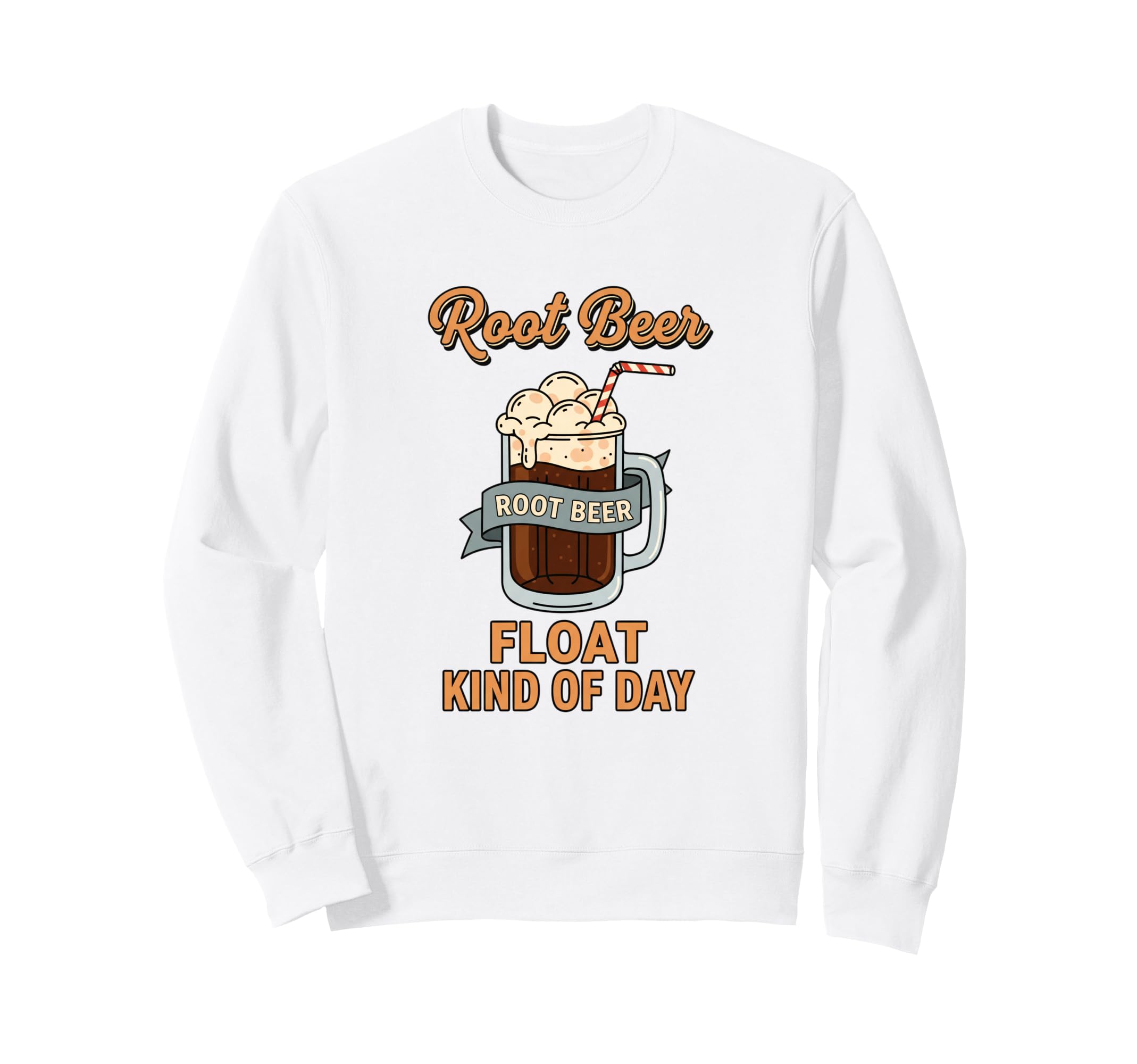 Root Beer Float Kind Day Soda Sweatshirt - Minimalist Print for Adults - T-Shirt, Sweatshirt, Hoodie