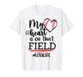 My Heart Is That Field Ballpark Mama T-Shirt - Custom Art Print Men Women - T-Shirt, Sweatshirt, Hoodie