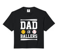 Dad Ballers Fathers Day Gift Softball Dad Hoodie - Minimalist Print Unisex - T-Shirt, Sweatshirt, Hoodie